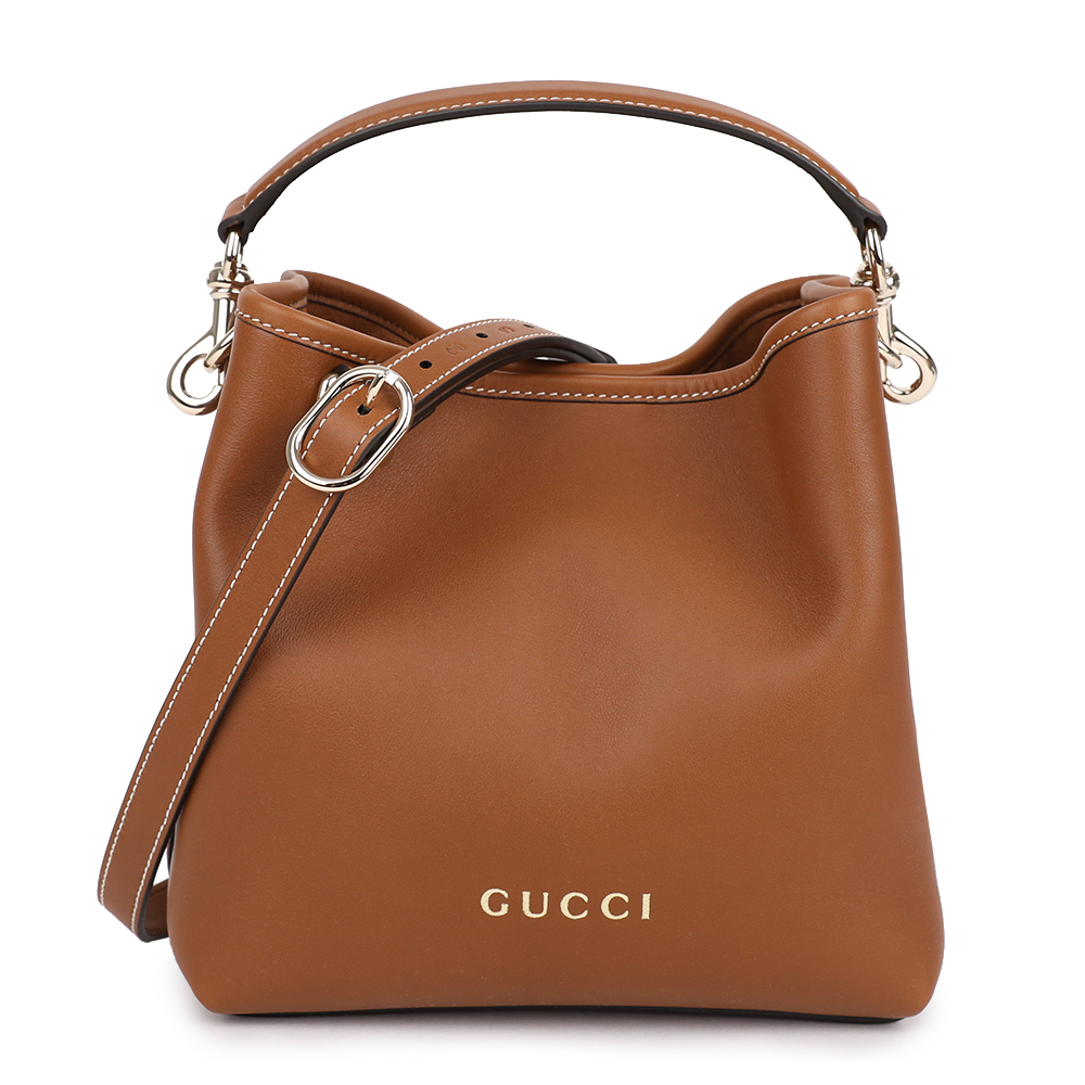 【GUCCI】GG EMBLEM SMALL BUCKET BAG