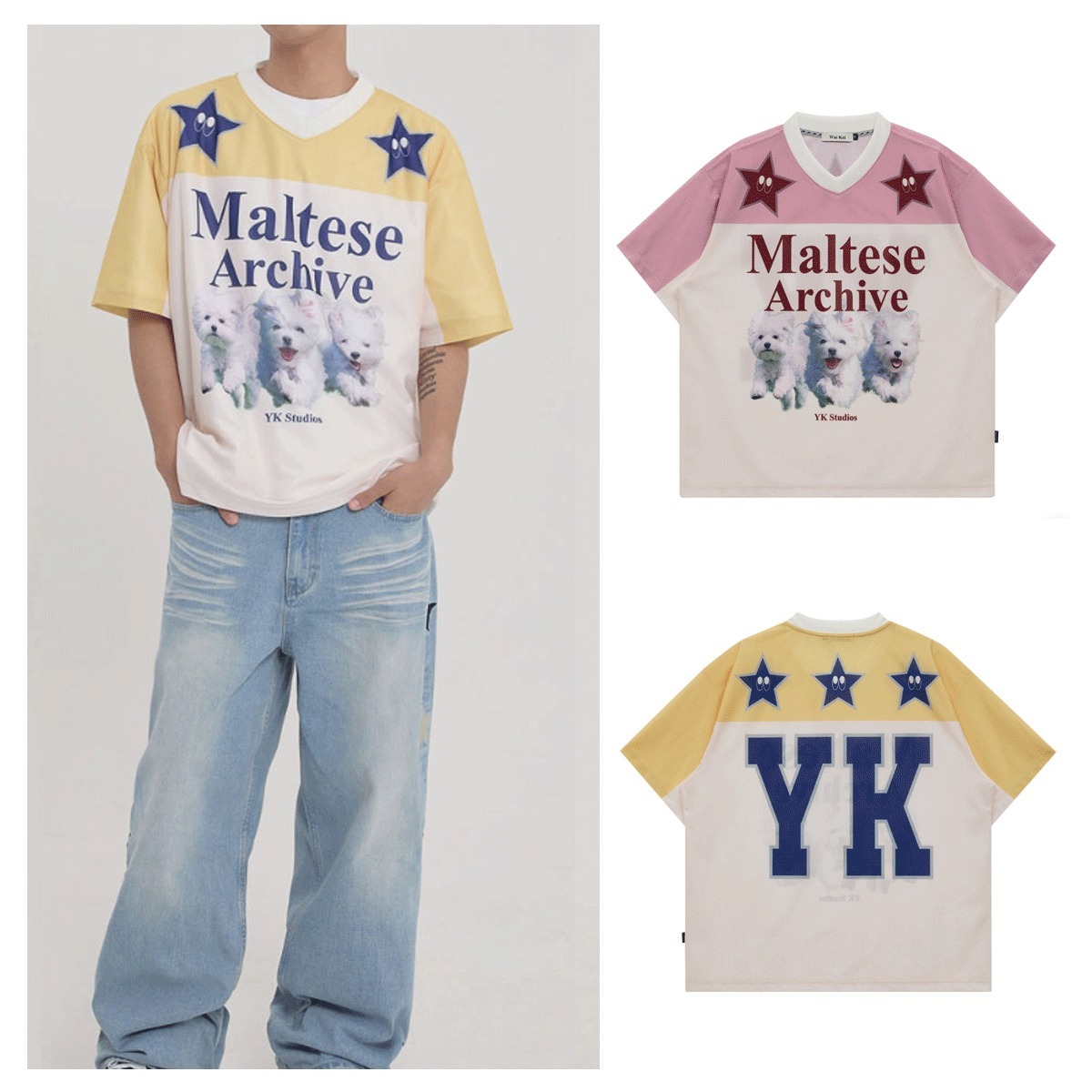 Tシャツ・カットソー Wai Kei Maltese Archive Mesh Jersey S/S T-Shirt 5SA028