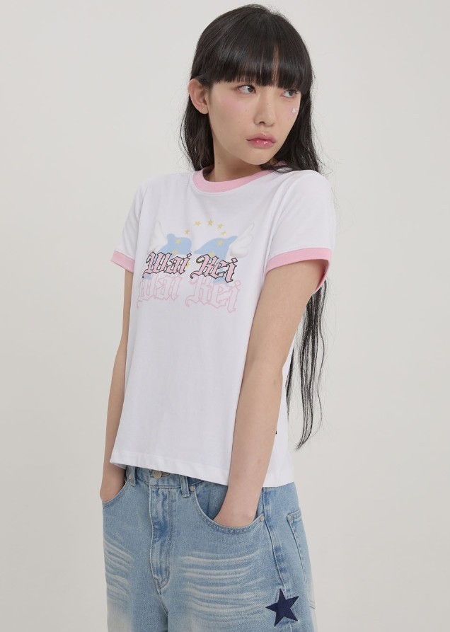エンジェルドルフィン 半袖Tシャツ 2カラー