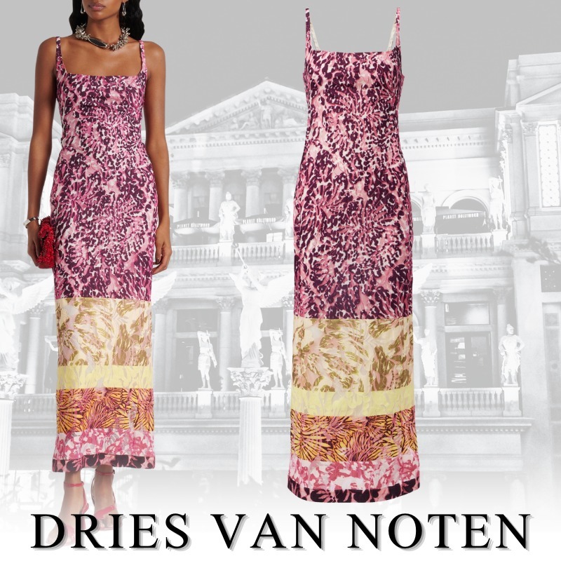 DRIES VAN NOTEN ドリスヴァンノッテン パッチワークワンピース