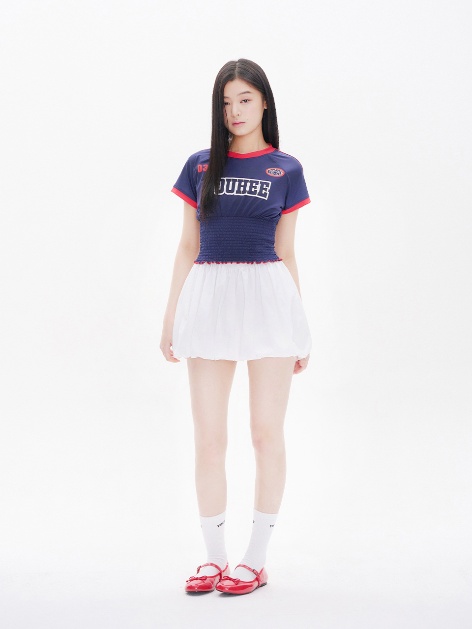 《YOUHEE》 GRAPHIC TRACK JERSEY SMOKING T-SHIRT