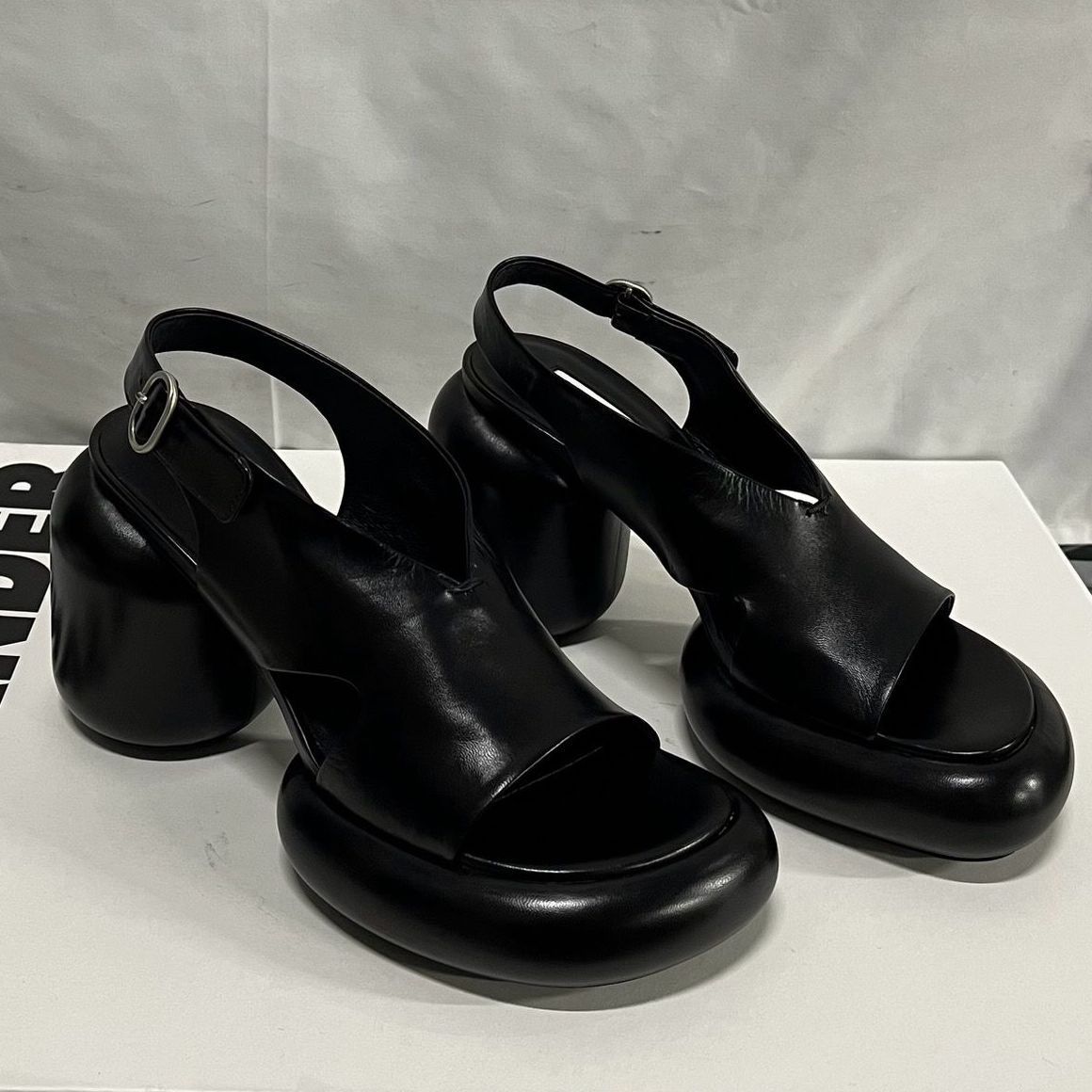 VIPセール●Jil Sander●厚底プラットフォーム レザーサンダル
