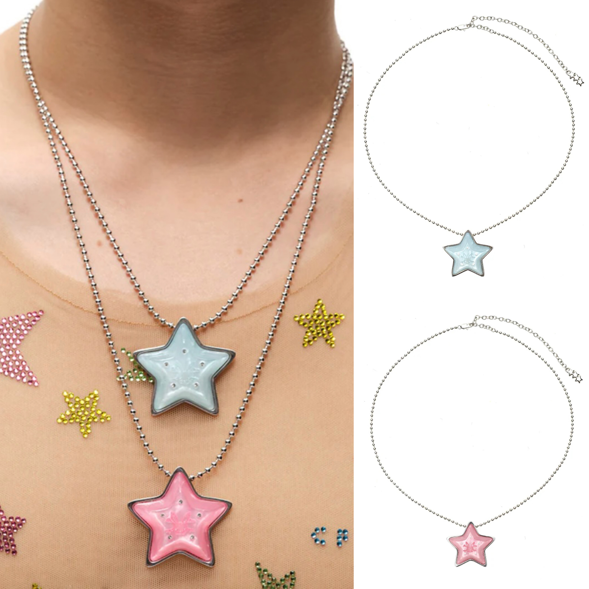 国内で当店のみ CFIERCE - STAR ACRYLIC NECKLACE
