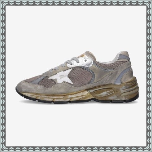 ★Golden Goose★ Running Dad Silvertab Sneakers Taupe GMF001