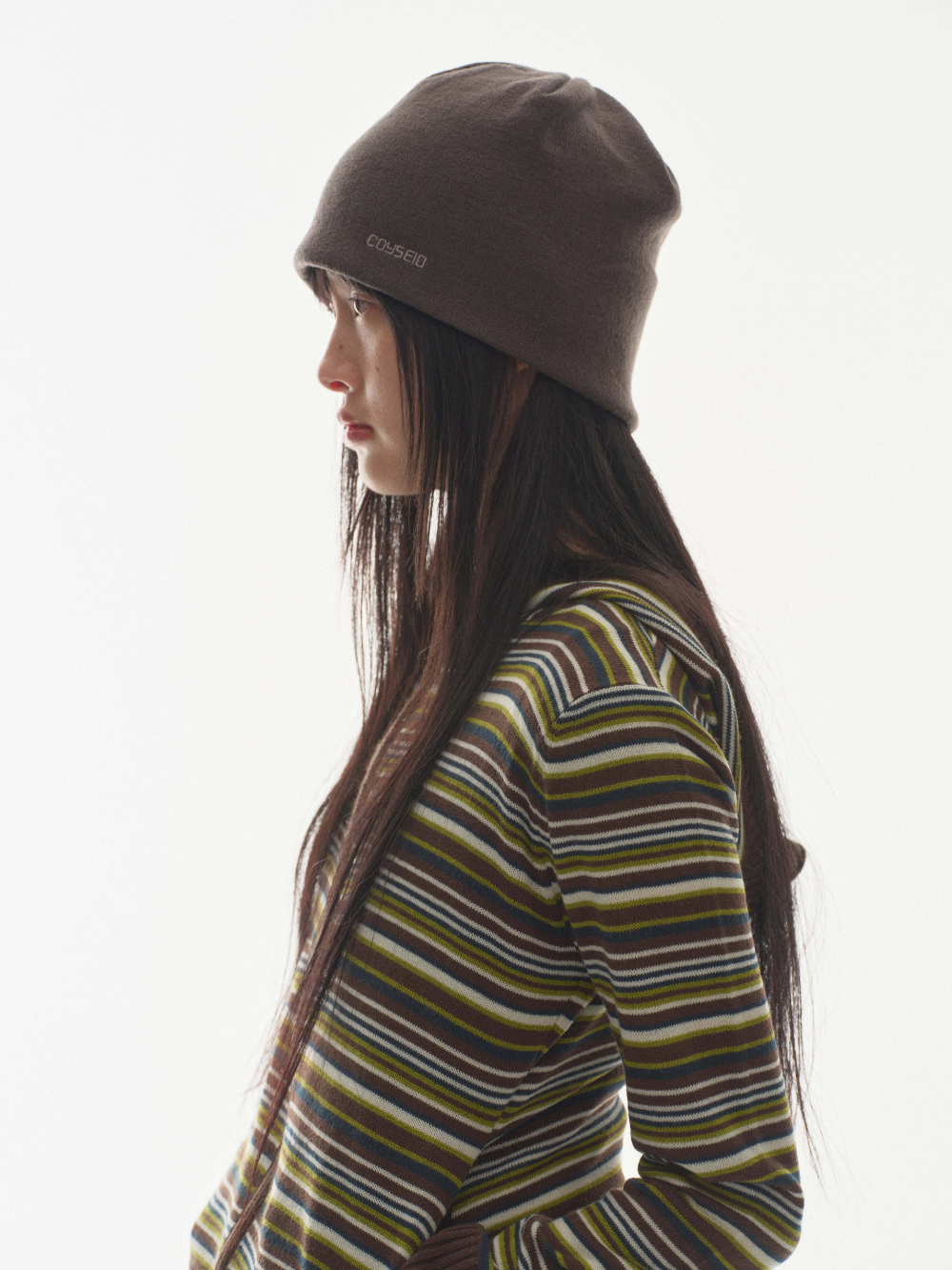【COYSEIO】 DUAL SIMPLE BEANIE CHARCOAL