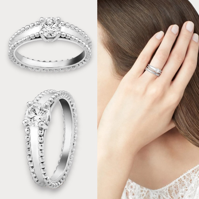Van Cleef & Arpels エステール ソリティア リング【ランク:S】