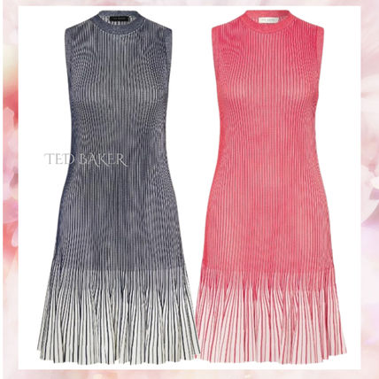 TEDBAKER シフォン レース プリーツ ワンピース テッドベイカー