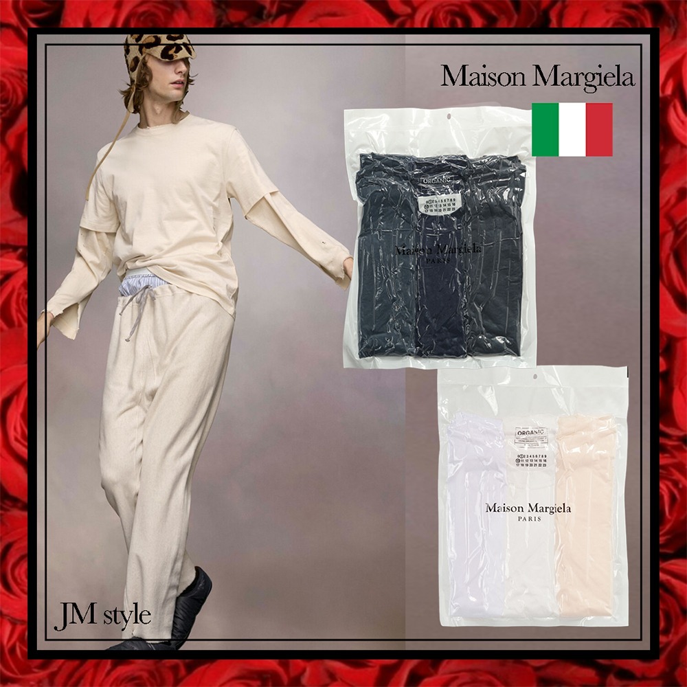 直営店★Maison Margiela★オーガニックジャージーTシャツ3枚組