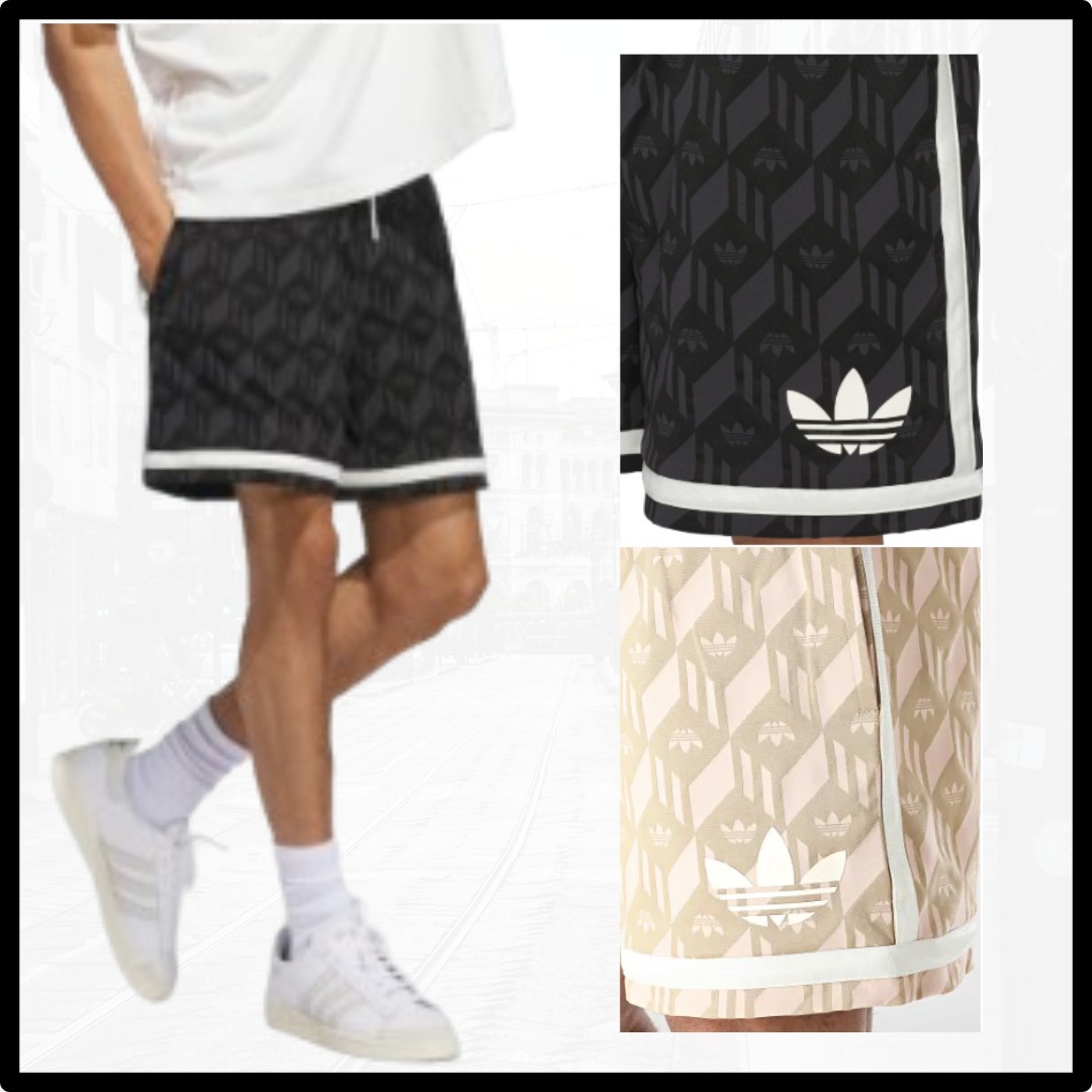 大人気【adidas】ロゴ ショーツ ハーフパンツ ストリート系