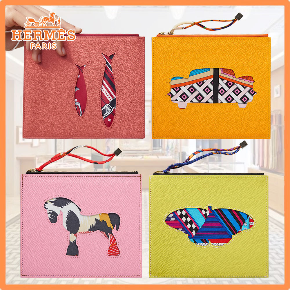 【どのデザインかはサプライズ☆】HERMES ★クラッチバッグ
