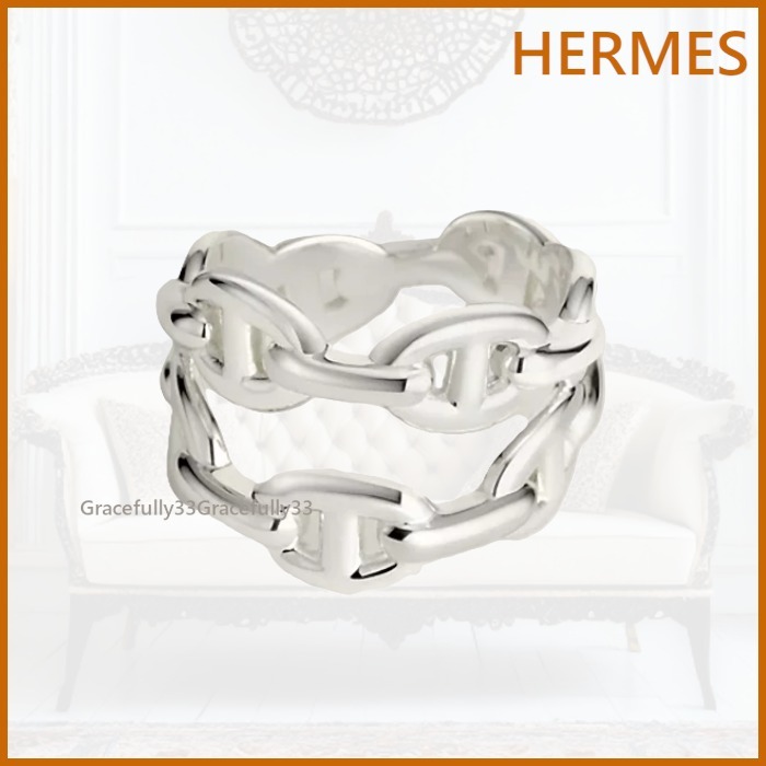 HERMES シェーヌダンクル ダブルリング