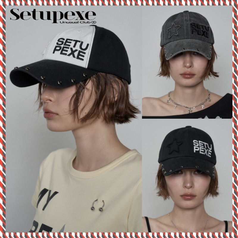 【SETUP-EXE】25ss STUDDED LOGO BALL CAP