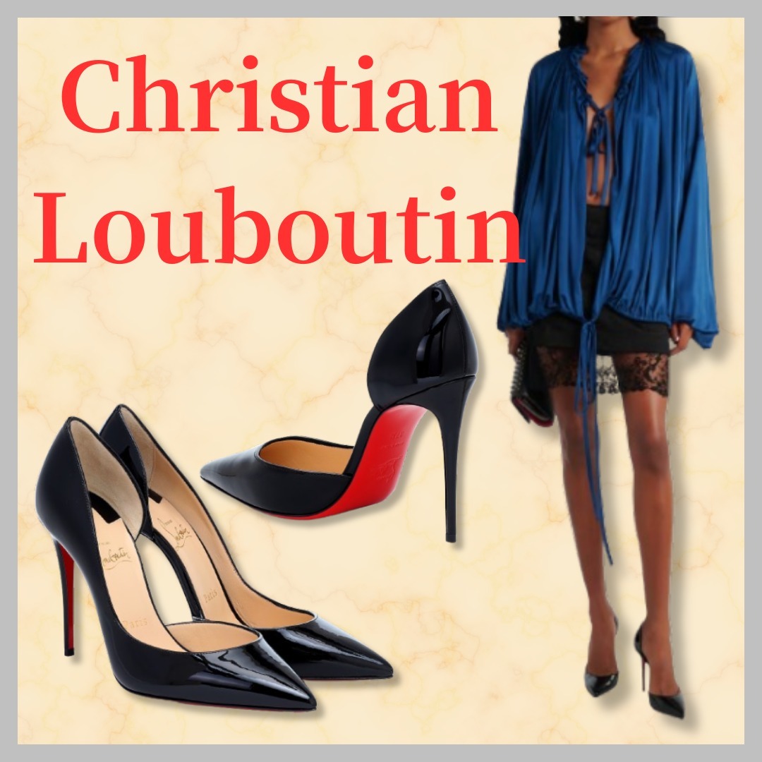 Christian Louboutin★パンプス イリザ100 パテントカーフレザー