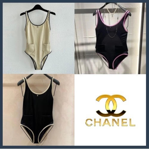 【夏の主役♪】CHANEL ストレッチジャージー 水着