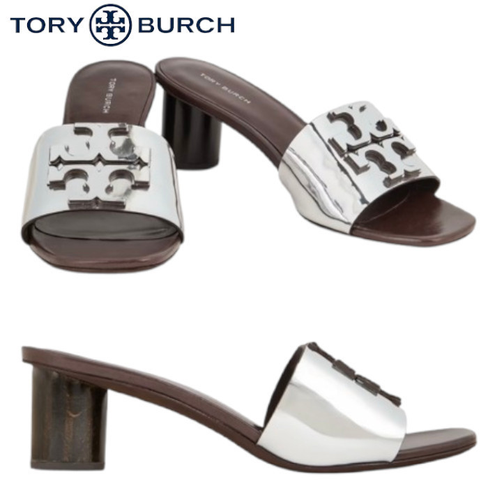 TORY BURCH【関税込み＊国内発】Ines メタリック ロゴ サンダル