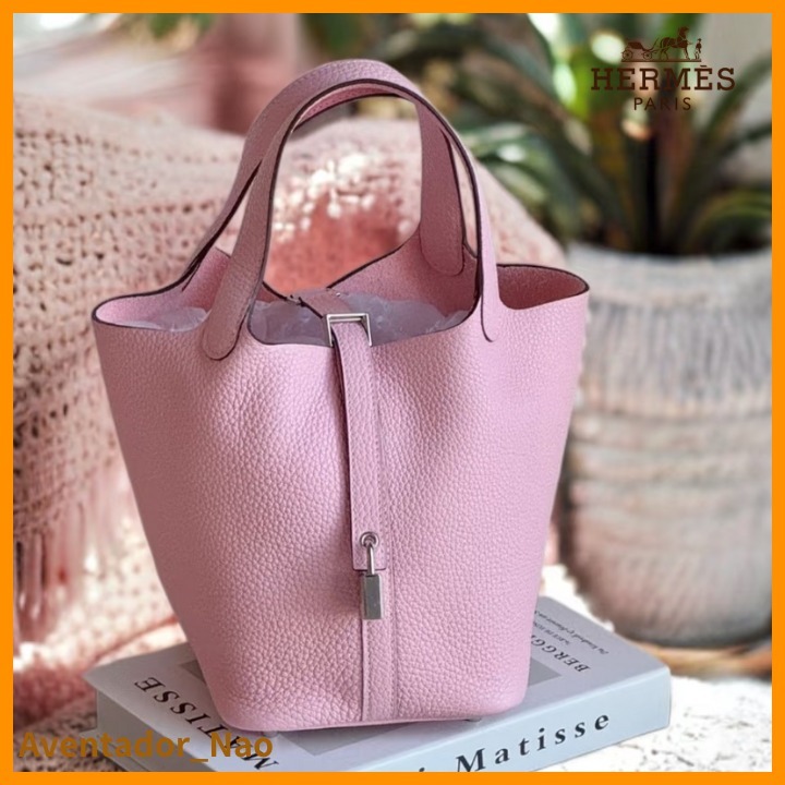上品！ エルメス★ ピコタンMM モーヴシルベストル Silver 金具
