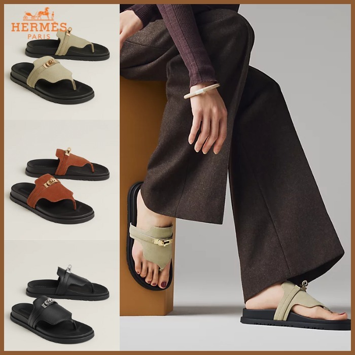 【HERMES】快適♪ケリーバックル付きサンダル《アンピール》