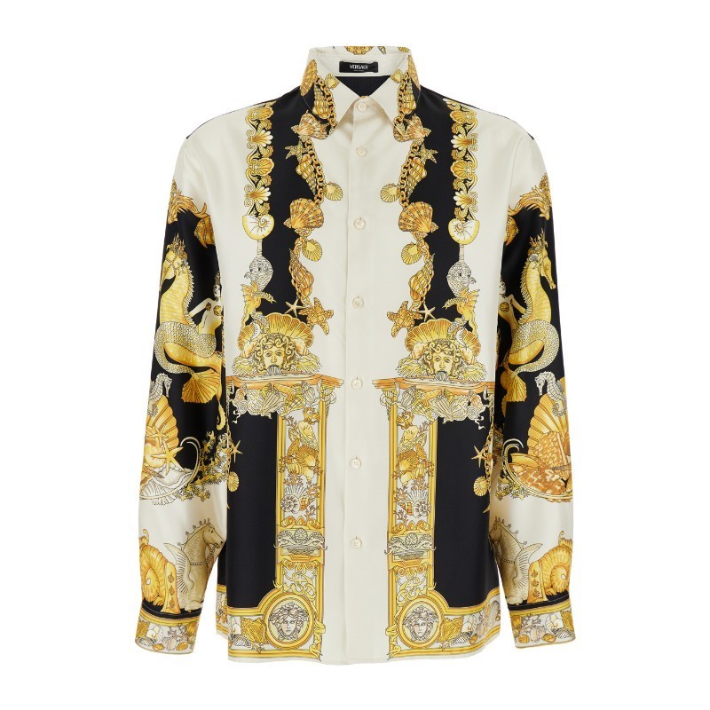 Tシャツ・カットソー VERSACE FW25 CORAL TEATER ML (1019438 1A145675W800)
