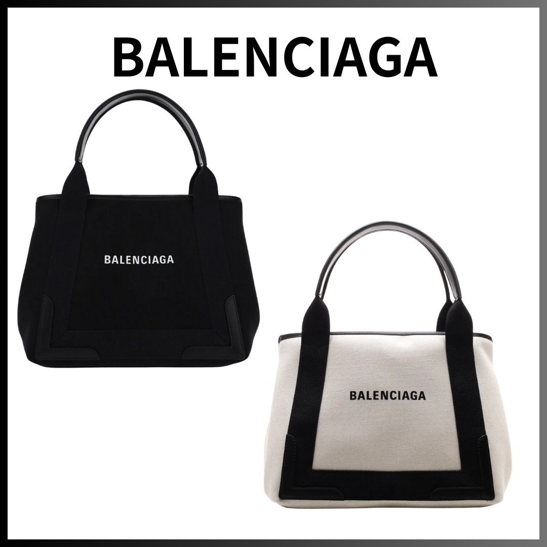 BALENCIAGA ：ネイビー Cabas トート バッグ