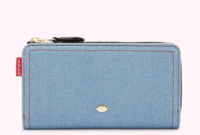 LULU GUINNESS デニム ミレーネ ウォレット