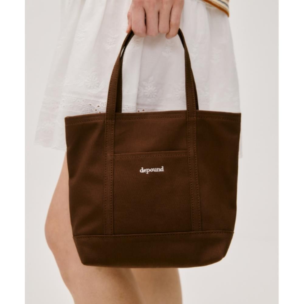 ●depound● Canvas Mini Tote Bag Brown DP2535BG028MBRXX