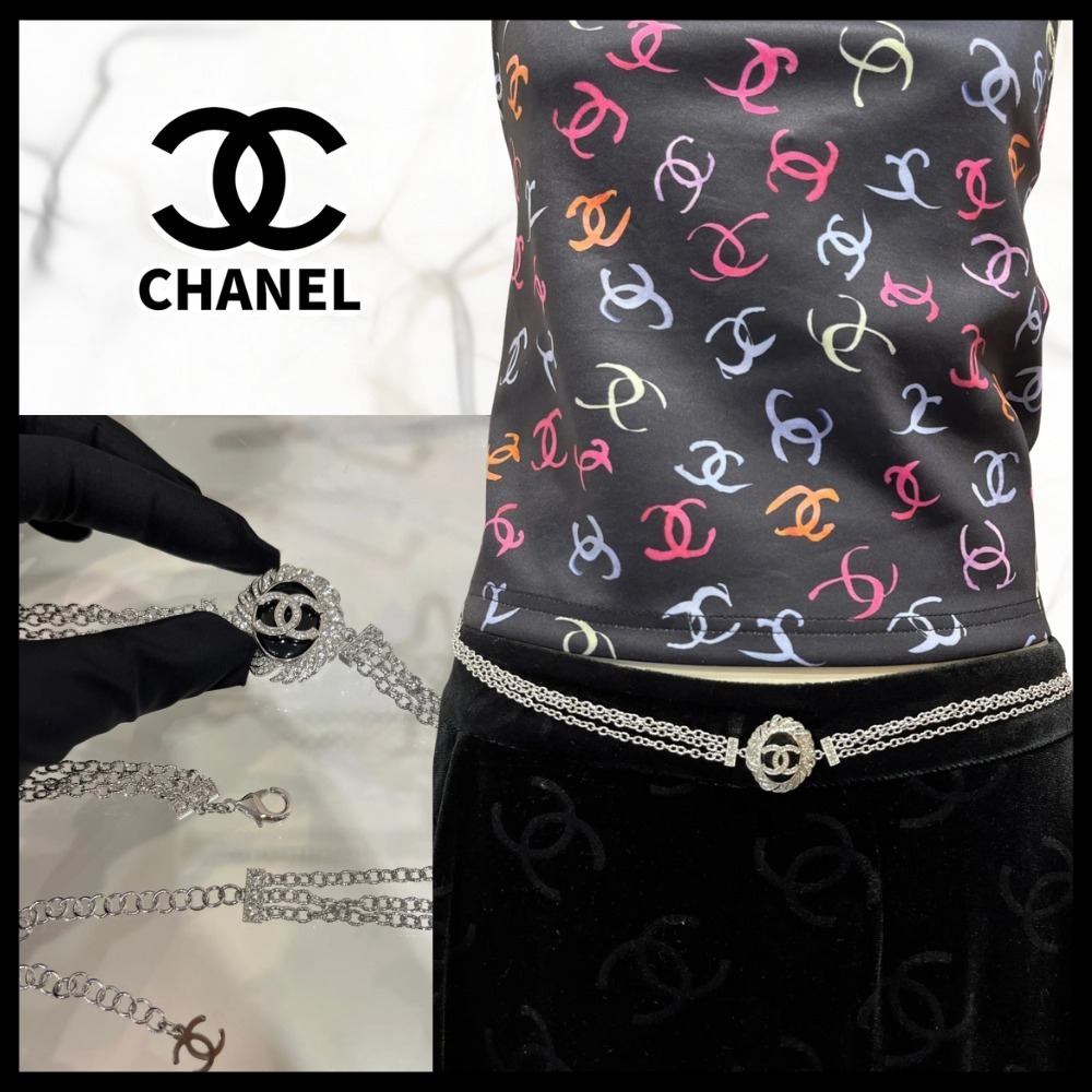輝き放つ華やぎチェーンが主役級★【CHANEL】チェーンベルト