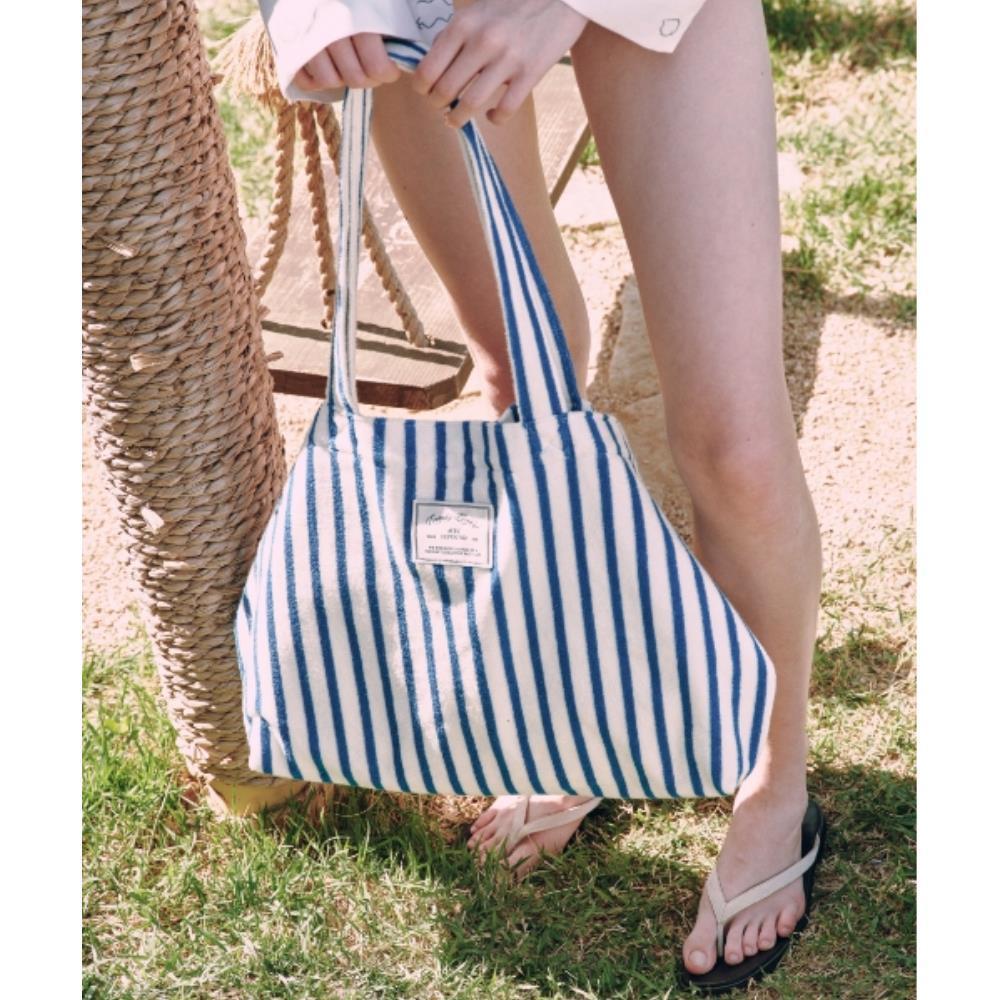 ●depound● Striped terry bag blue DP2436BG038MBLXX