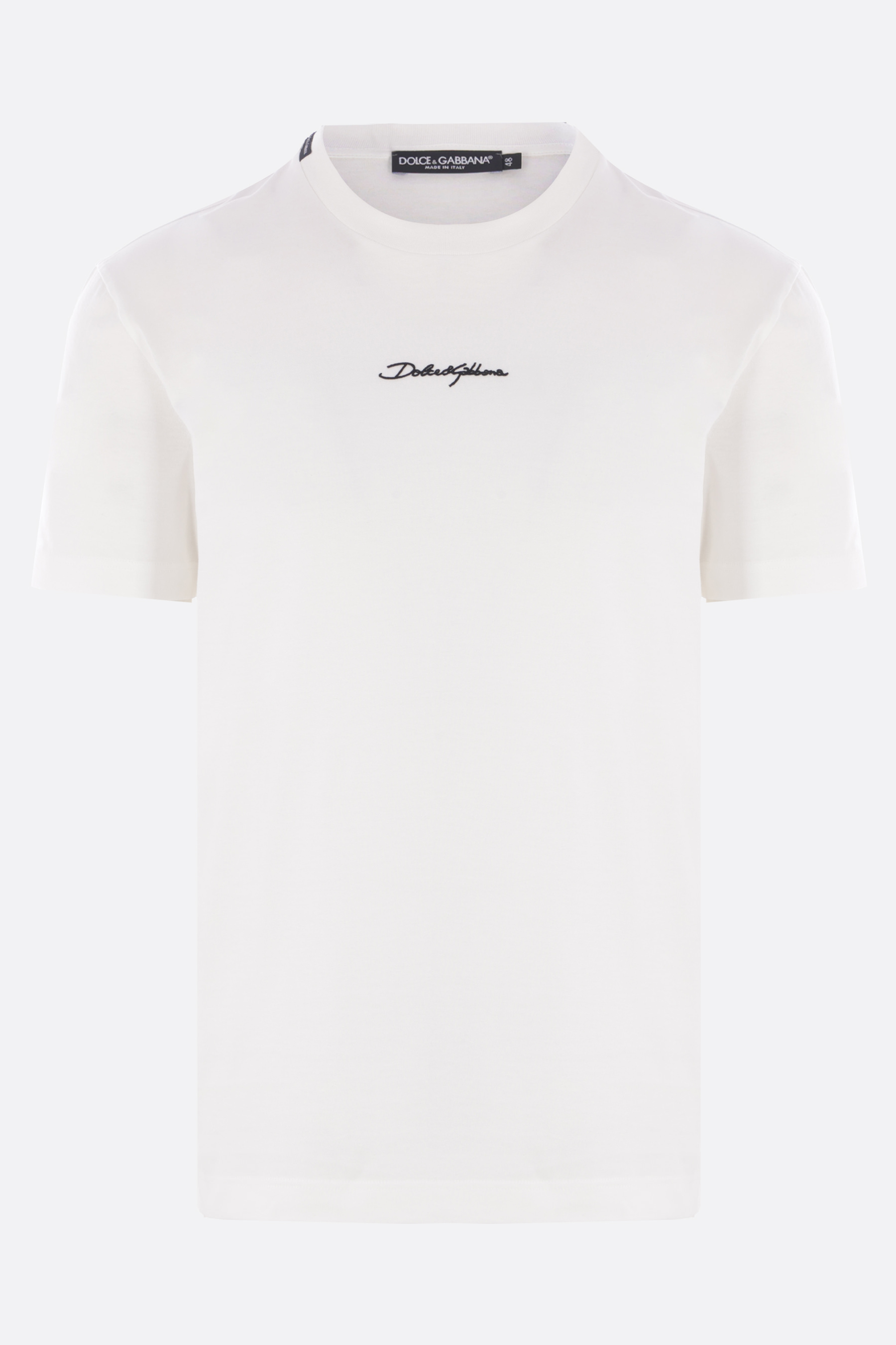 【関税&送料込】Dolce & Gabbana Cotton T-Shirt With Logo Pat