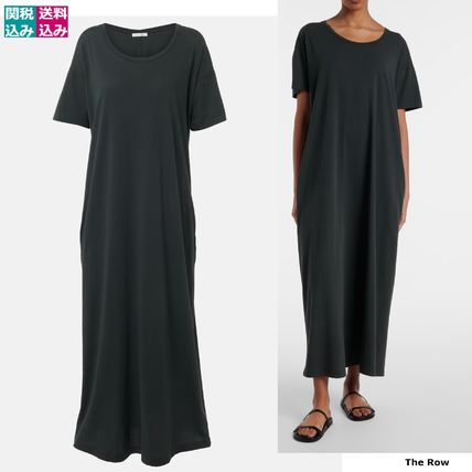 THE ROW ザロウ ワンピース Robi cady maxi dress519320 Robi cady maxi dress in black - The Row | Mytheresa