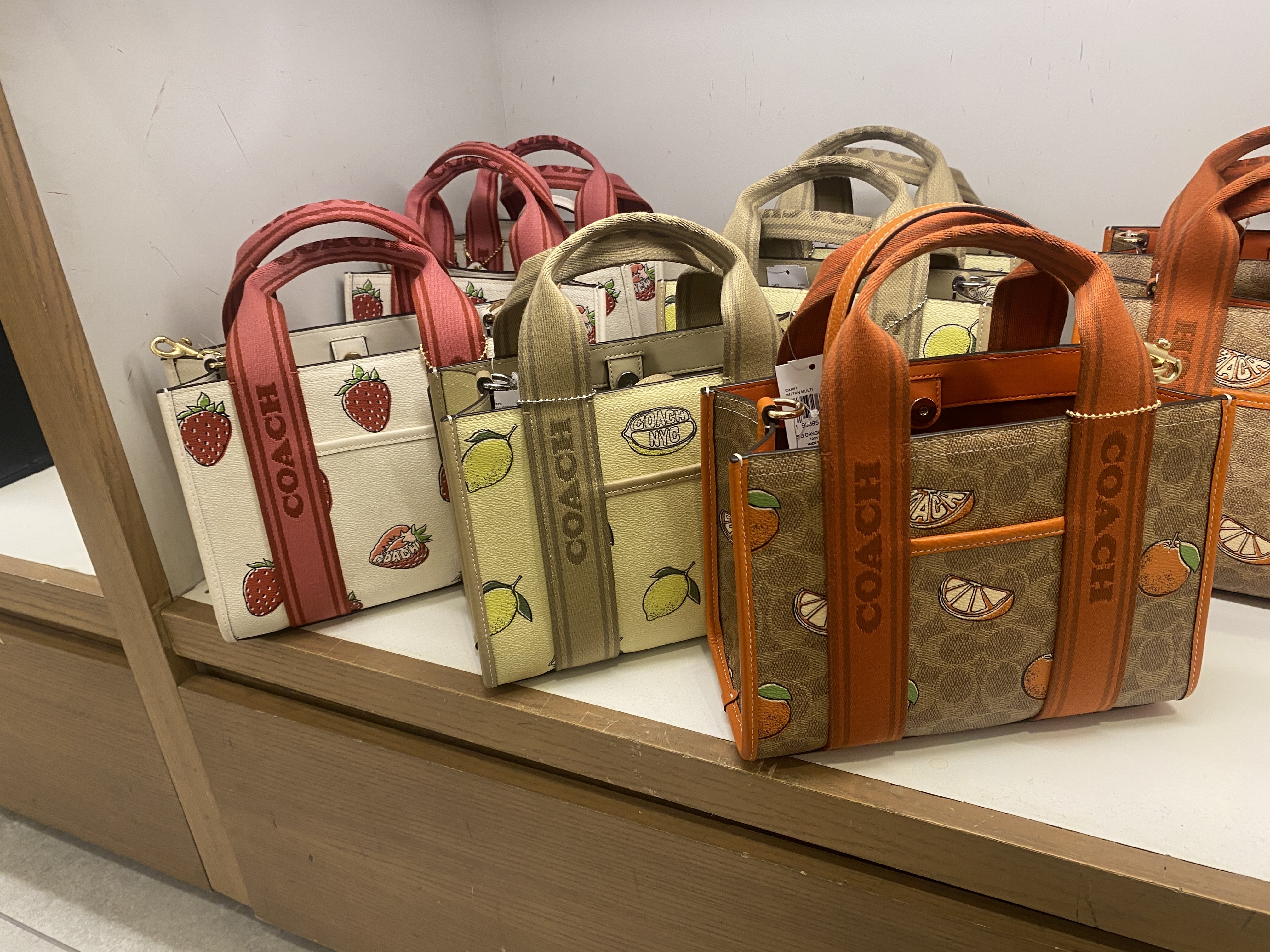 【COACH】くだものプリント 2WAY スミス トートバッグ 24