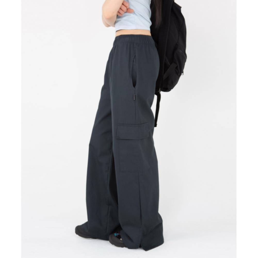 ●muahmuah● Point Slit Cargo Banding Pants Navy MUP25806