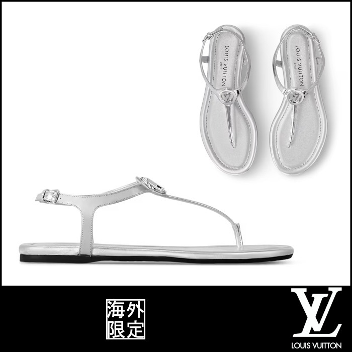 【ルイヴィトン】 サンキスフラットサンダル 魅力的な足元