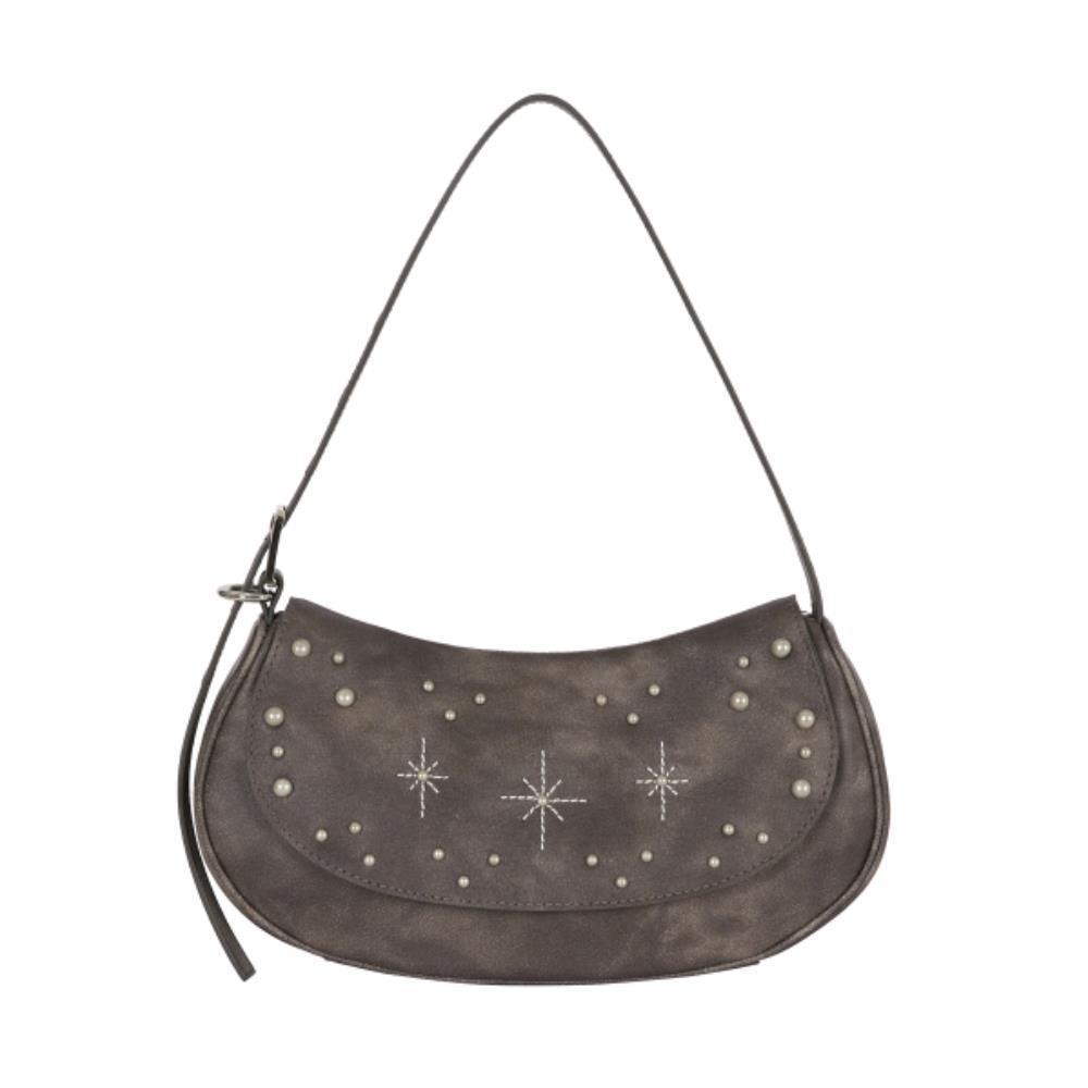 ●ILLIGO● Stud Ornament Hobo Bag Charcoal 25SMBAG02CH
