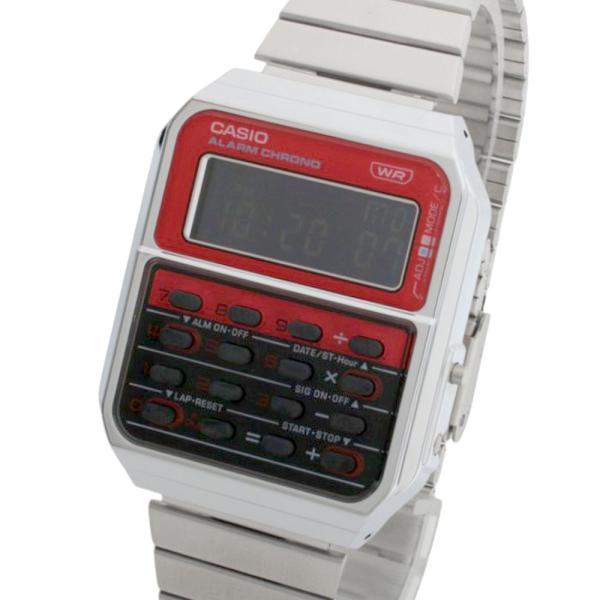 カシオ CASIO CA-500WE-4B 腕時計 レッド