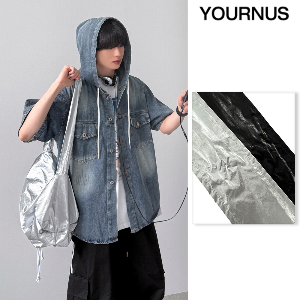 【YOURNUS】Glossy Nylon String Bag