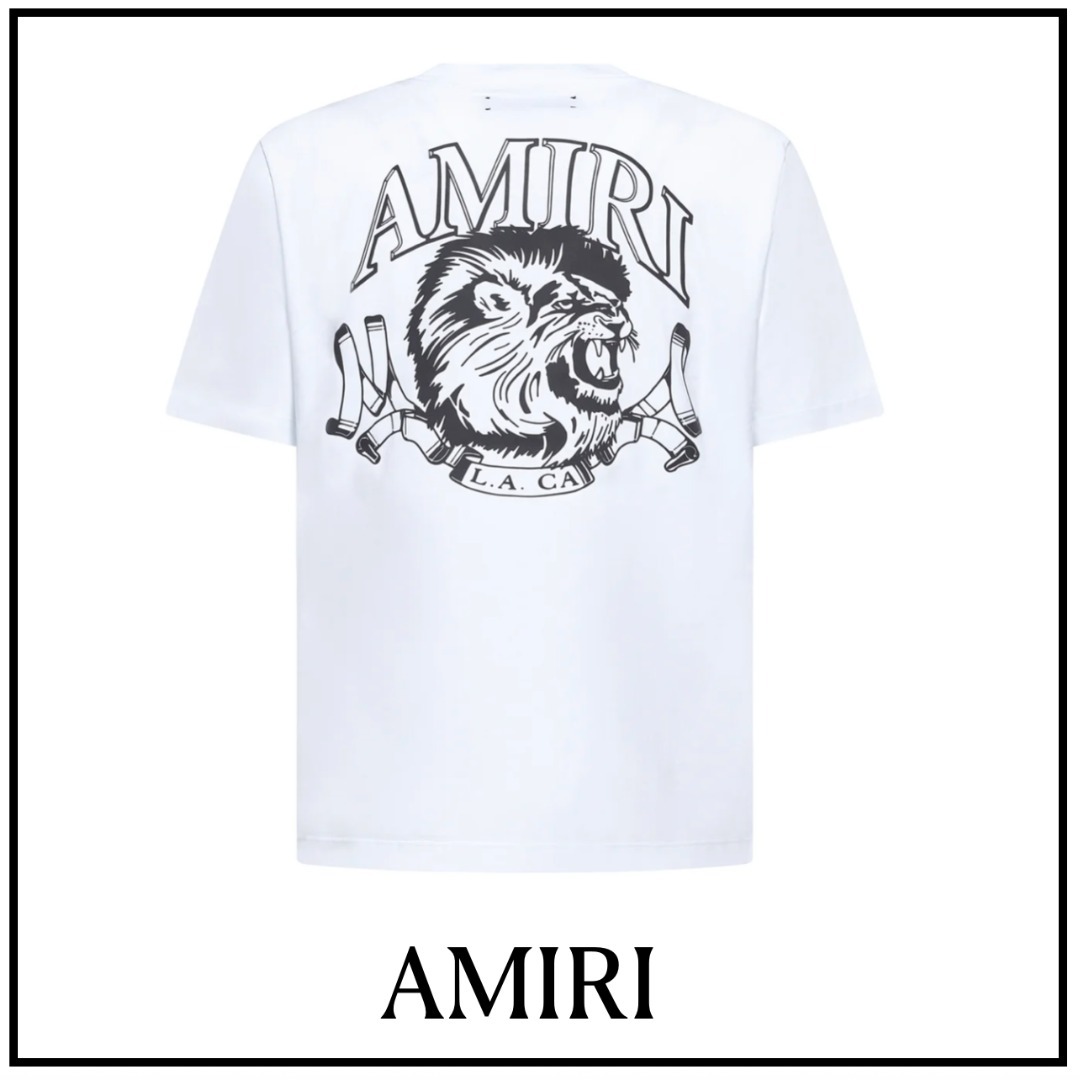 【AMIRI】ライオン アウトライン クルーネック Tシャツ