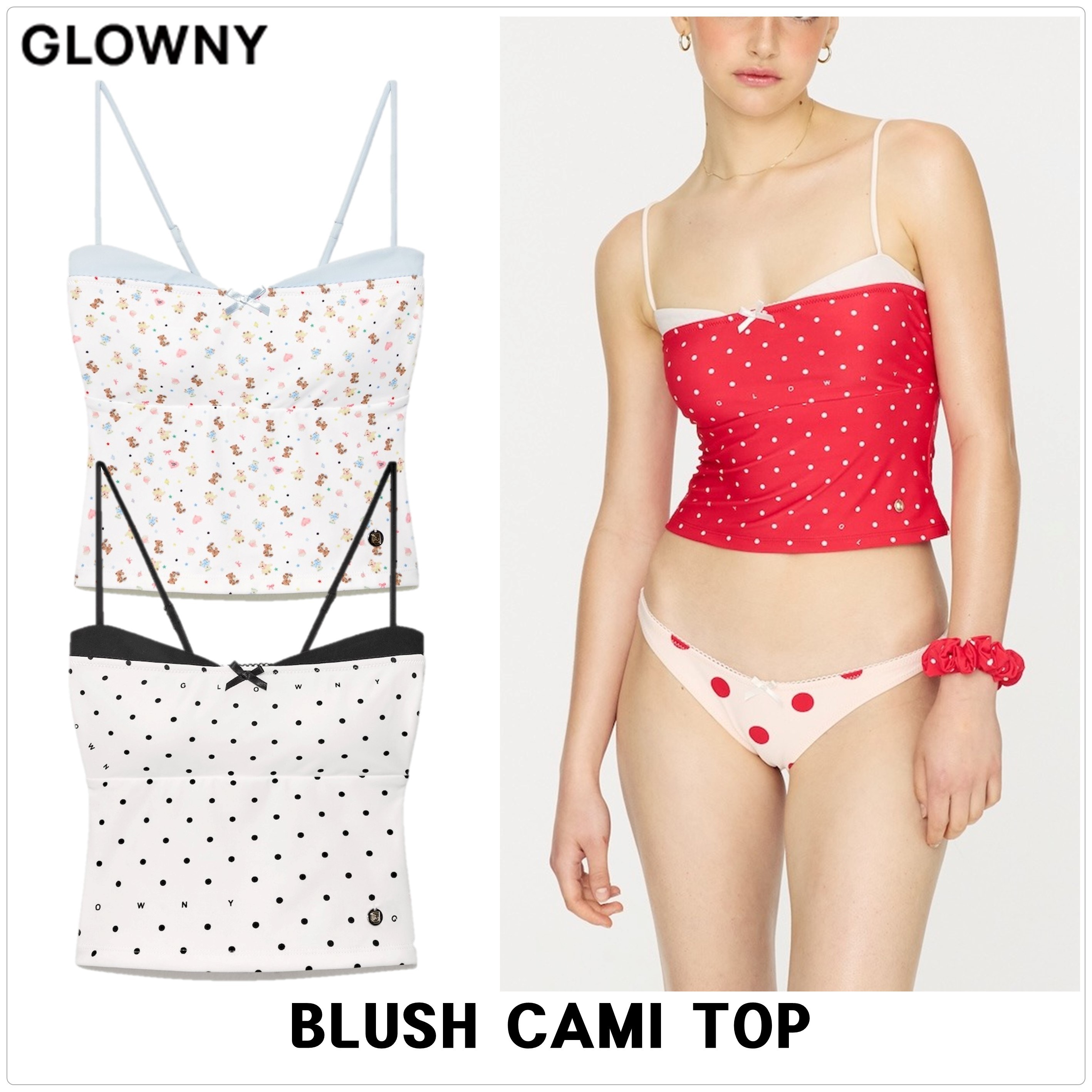 [GLOWNY] BLUSH CAMI トップ★新作・25SS★韓国★関税込み★