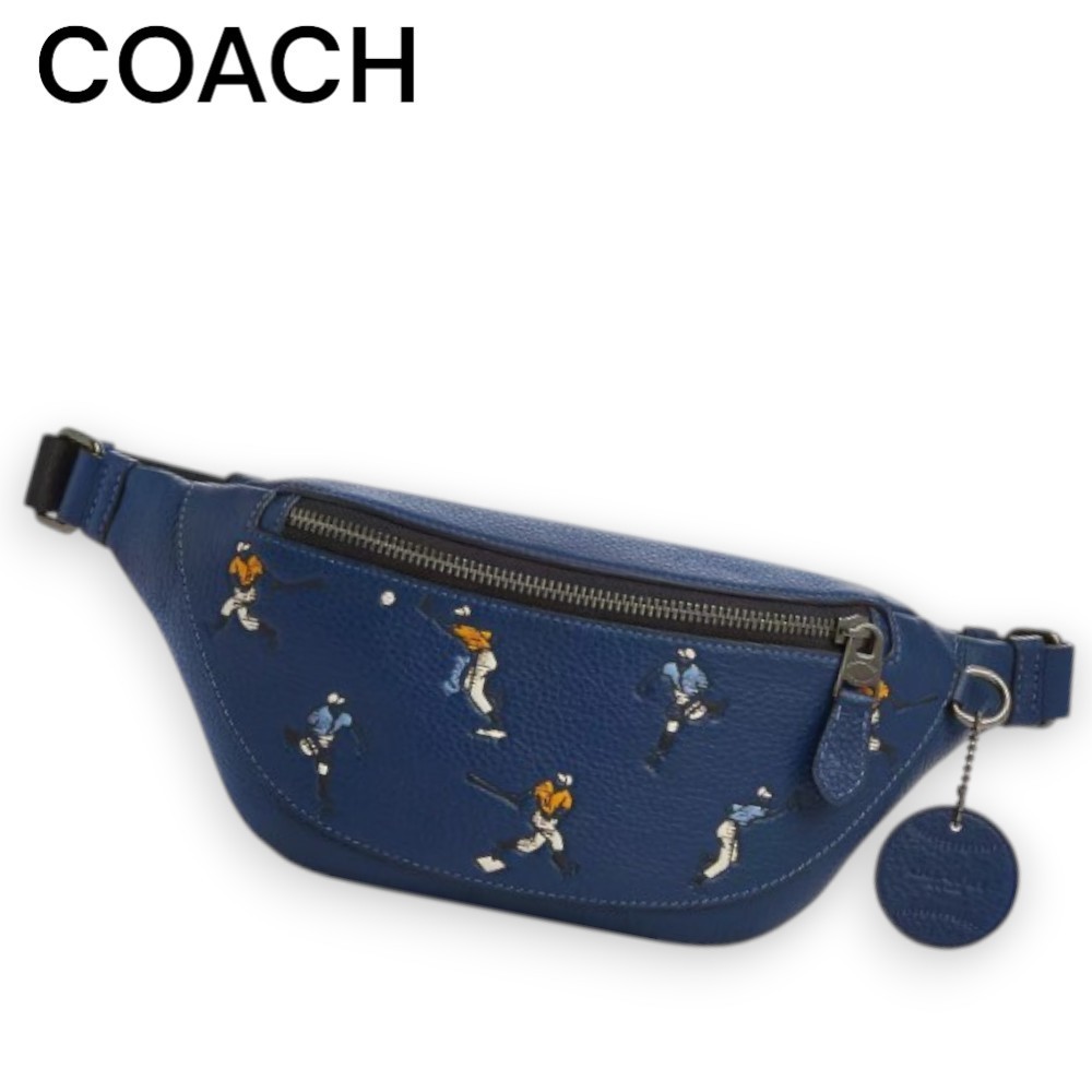 【Coach】ベースボールプリント！！  Warren ミニベルトバッグ