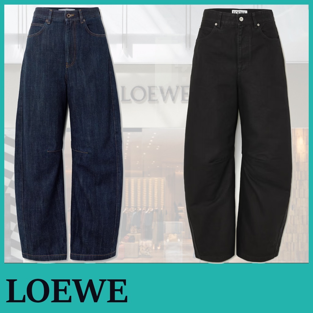 LOEWE★ハイライズバレルレッグジーンズ