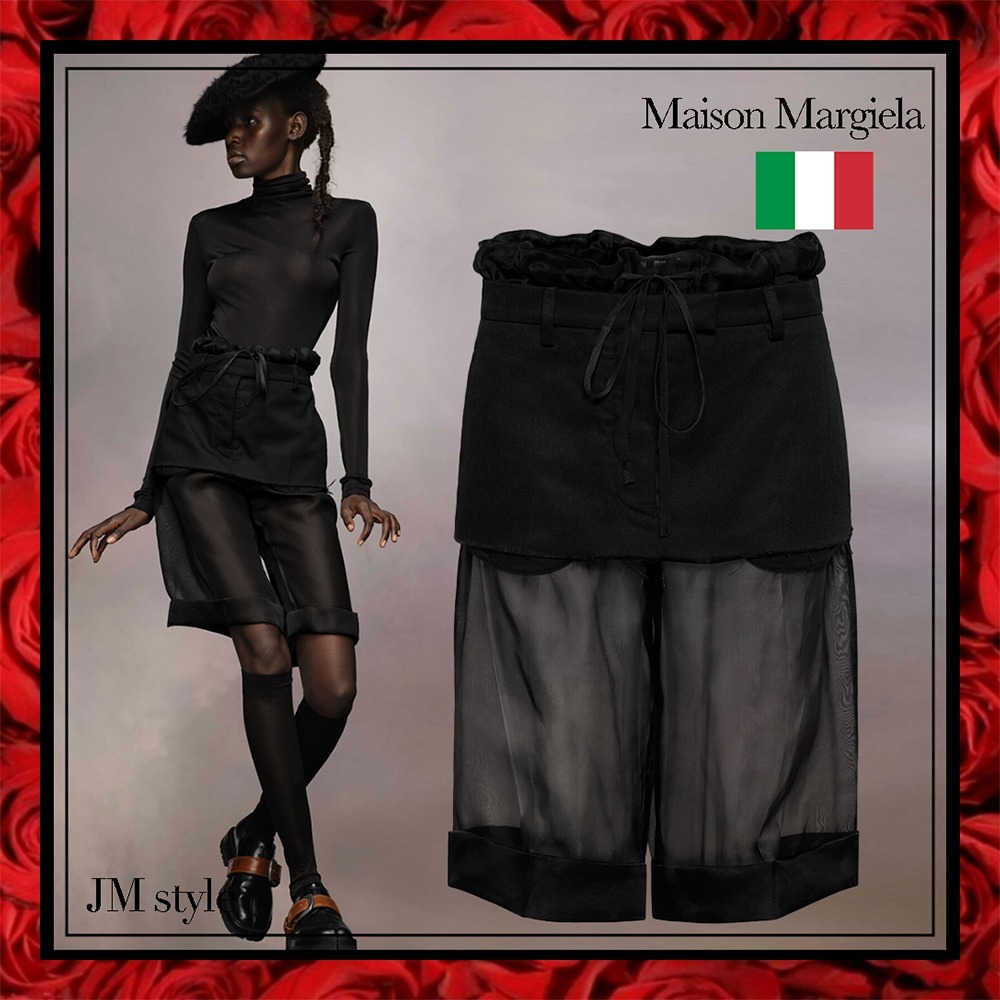 直営店★Maison Margiela★レイヤード効果のあるキュロット
