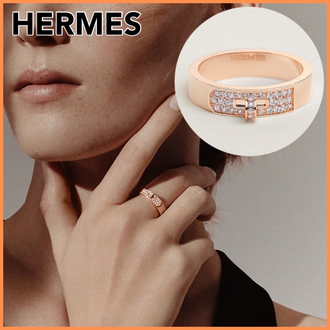 手元で煌めく♪【HERMES】Kelly リング 指輪