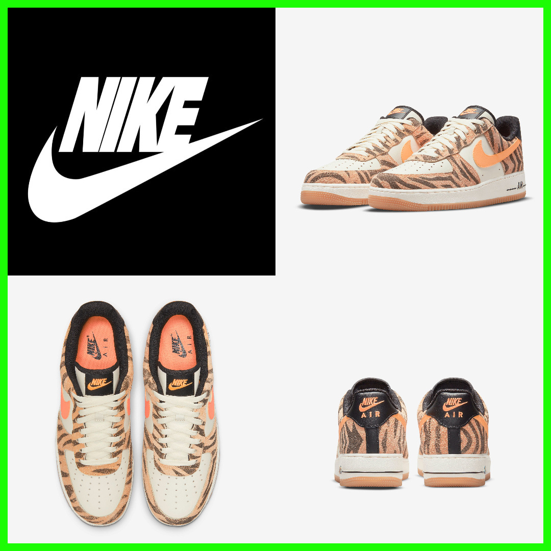 ★Nike Air Force 1 '07 PRM Orange Zebra★