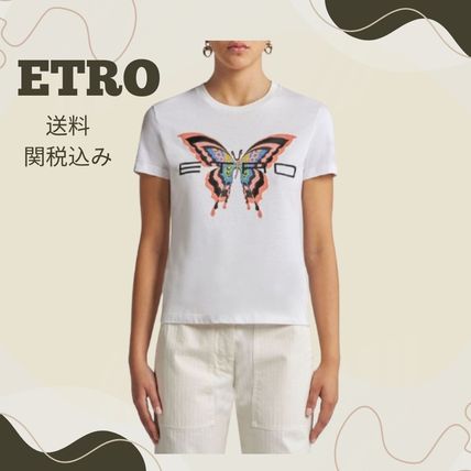 ETRO VIP価格 送料無料 エトロ embroidery t-shirt ロゴ Tシャツ 刺繍 ETRO(エトロ) Tシャツ・カットソー(レディース) - 海外通販