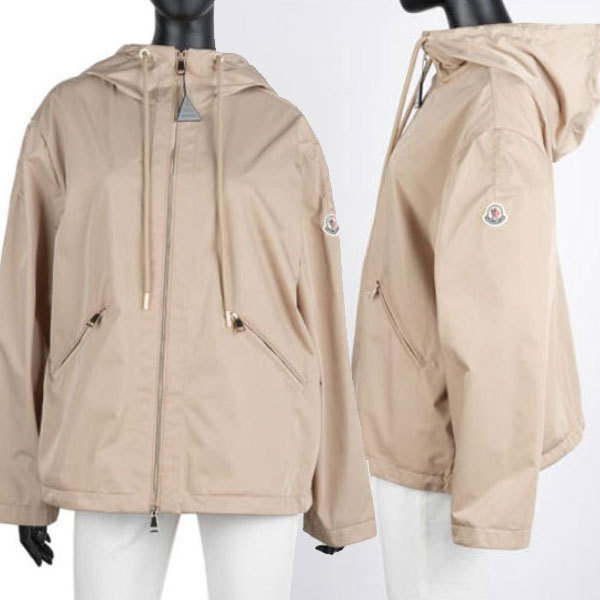 MONCLER☆CASSIOPEA ロゴパッチ フード ジップ ジャケット