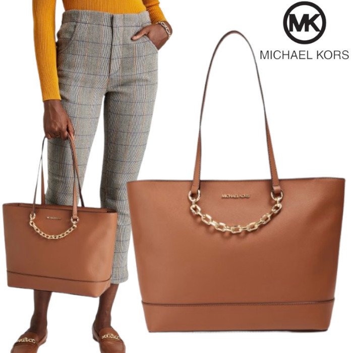 MICHAEL KORS【関税込み】Jet Set チェーン付き トートバッグ