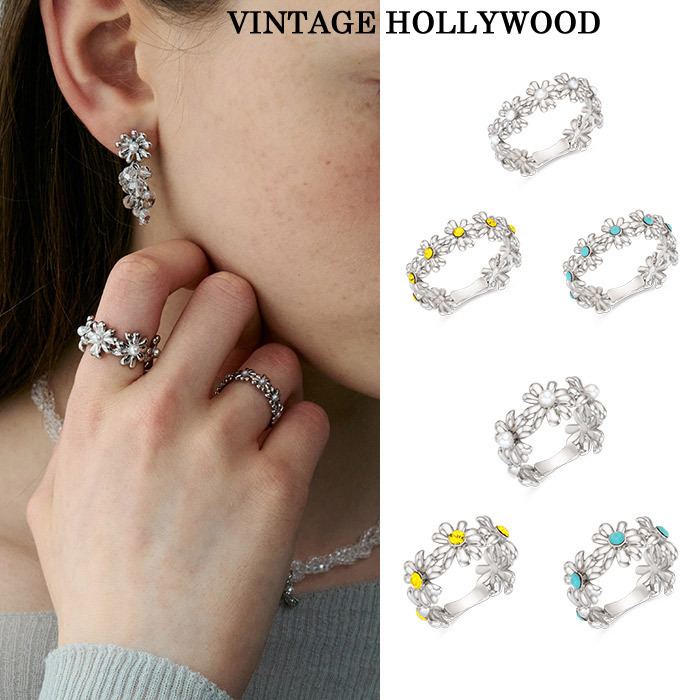 VINTAGE HOLLYWOOD☆Daisy Bloom Garden Ring 指輪 リング
