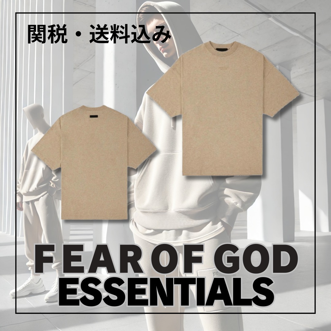 関税込＊FEAR OF GOD ESSENTIALS＊FW23 Tシャツ ゴールド ヘザー