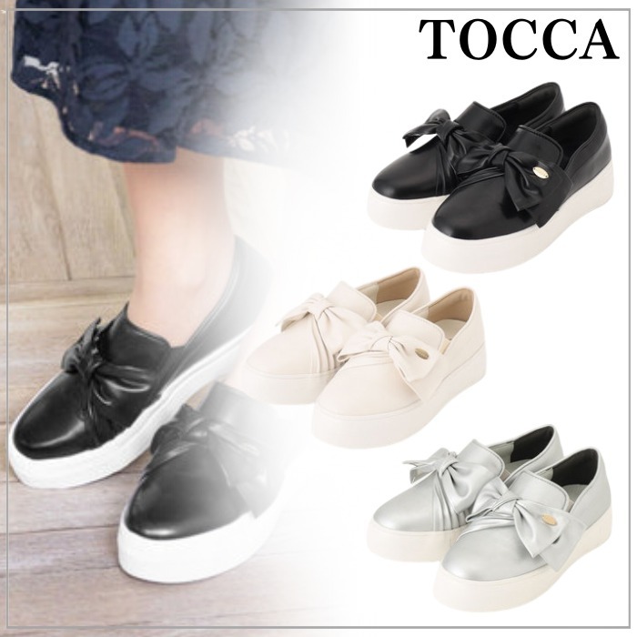 【晴雨兼用】TOCCAトッカ NUANCE RIBBON SNEAKERS スニーカー