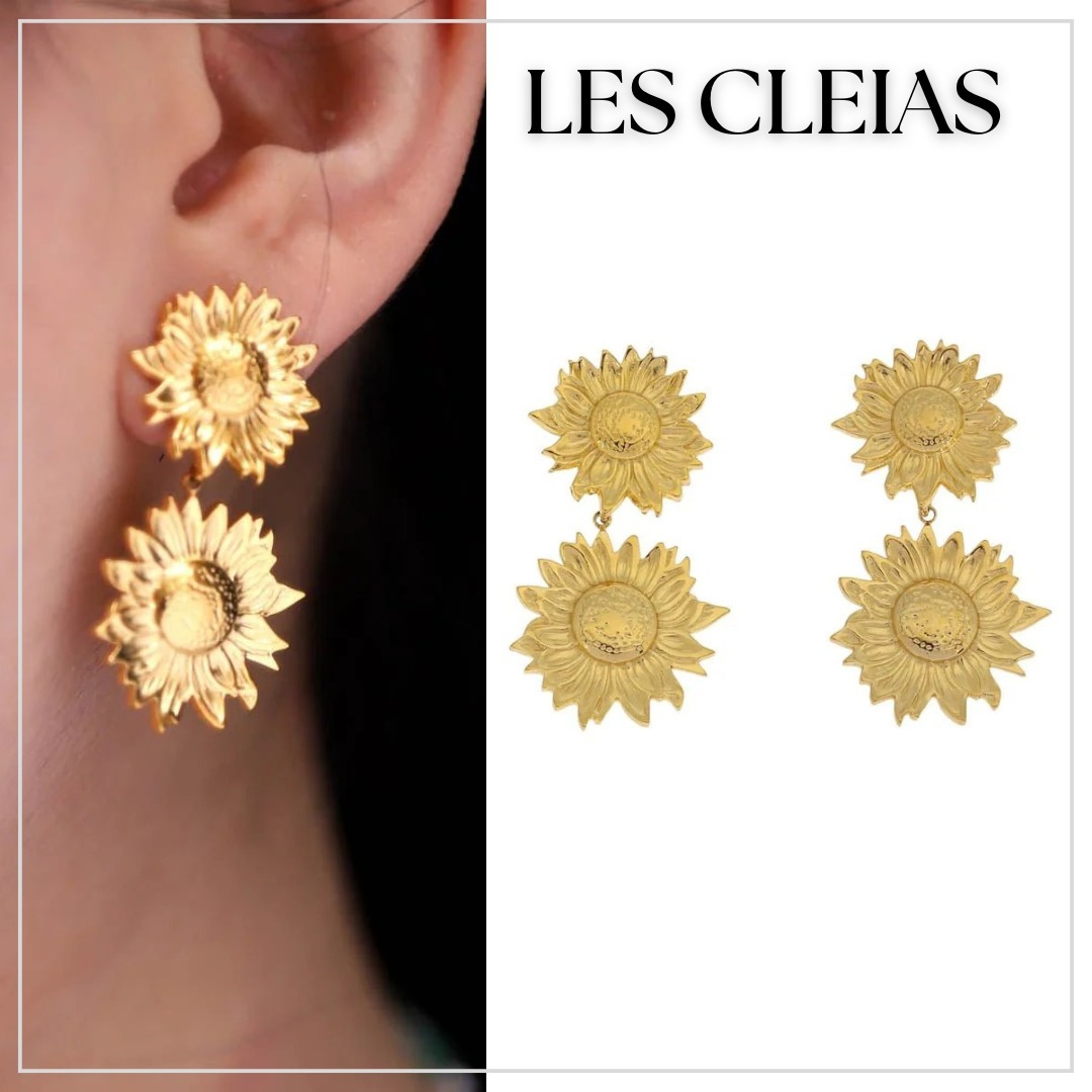 【LES CLEIAS】ハーパースチールイヤリング