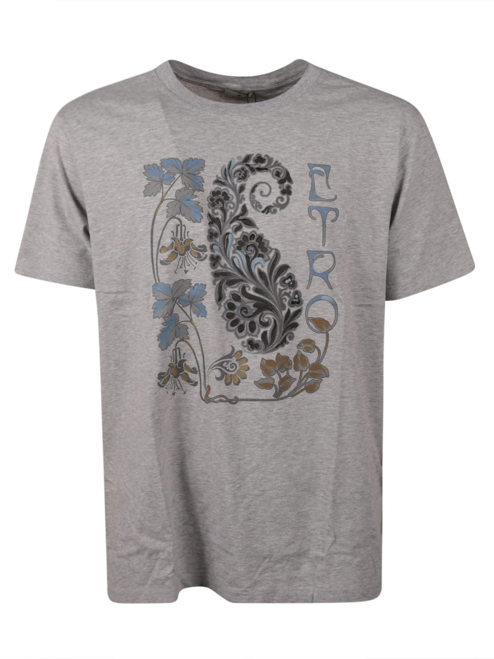 【送料&関税込】Etro Paisley Print Logo T-shirt